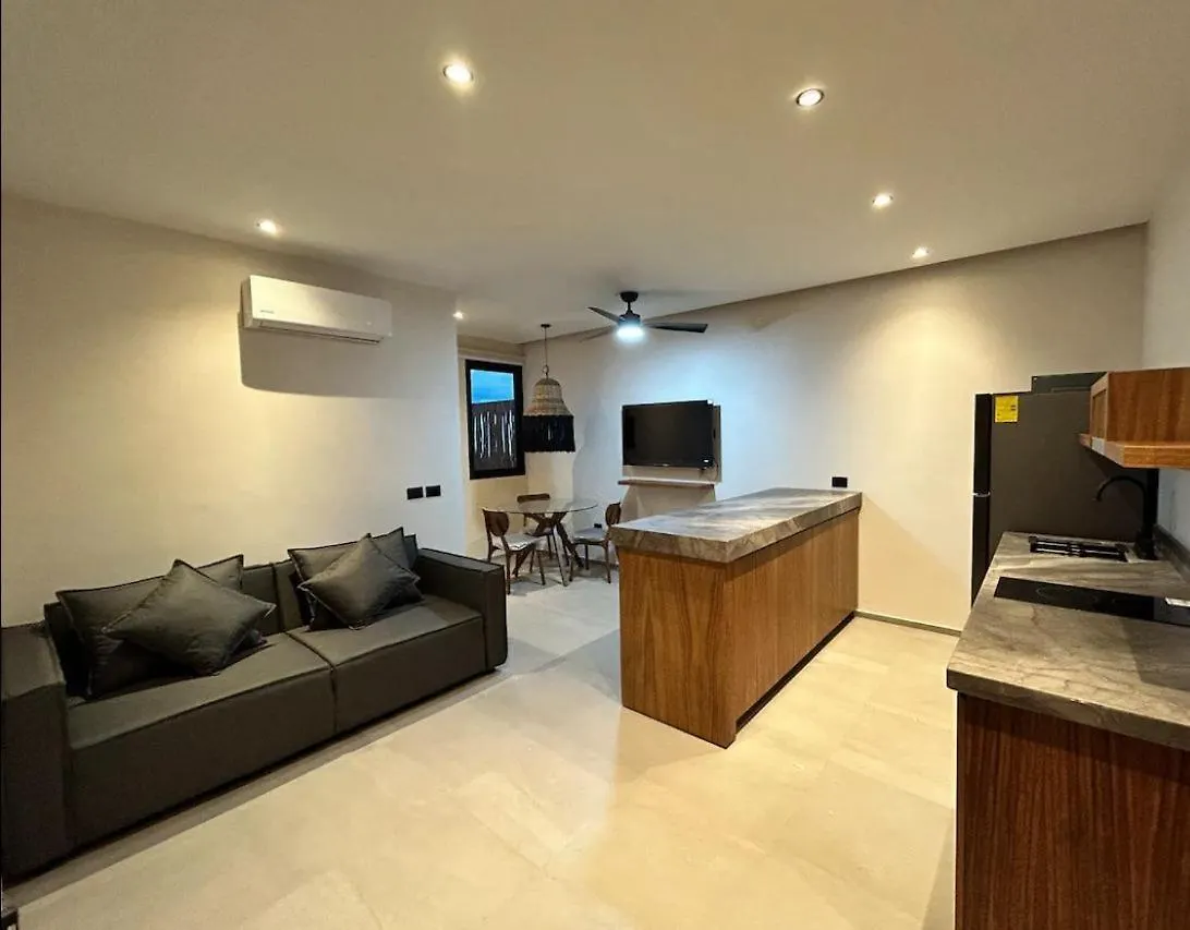 Depto#2 Lujoso Departamento En Tulum 1 Recアパートメント 0*,